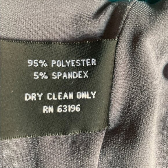 SURI CHIN  | Colorblock Dolman Sleeve Dress |  Teal, grey burgundy | Size 8 - Picture 11 of 15